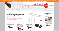 Desktop Screenshot of befestigung24.de